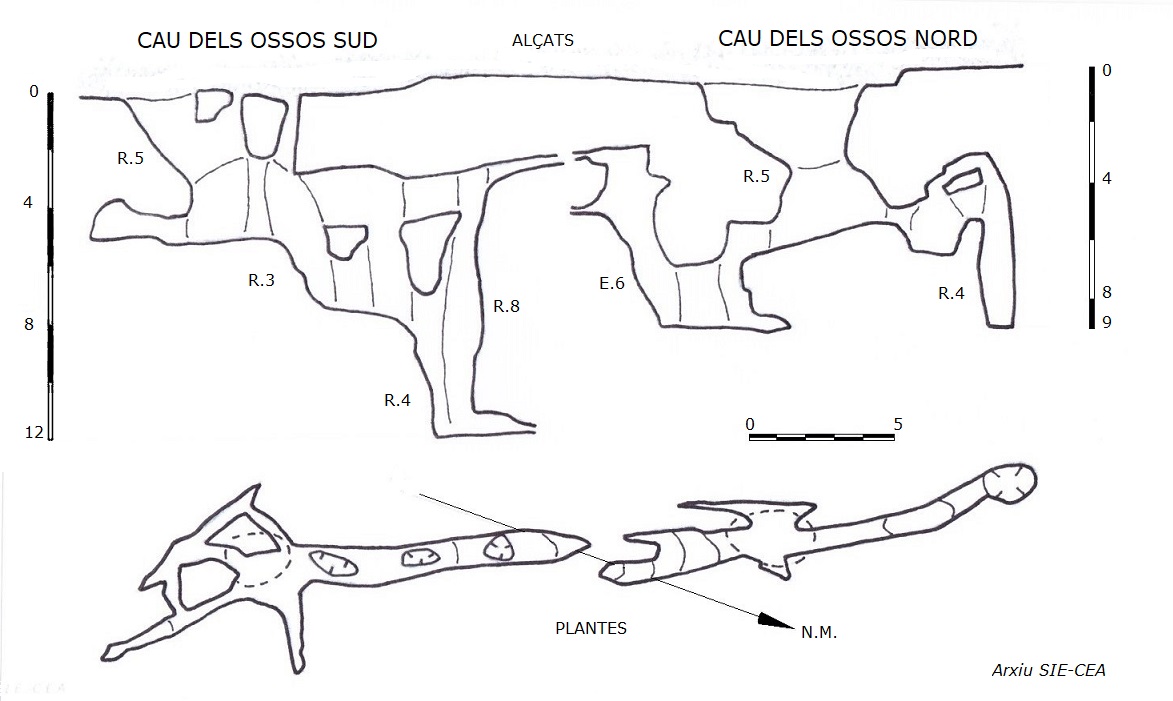 topo 1: Cau dels Ossos Nord