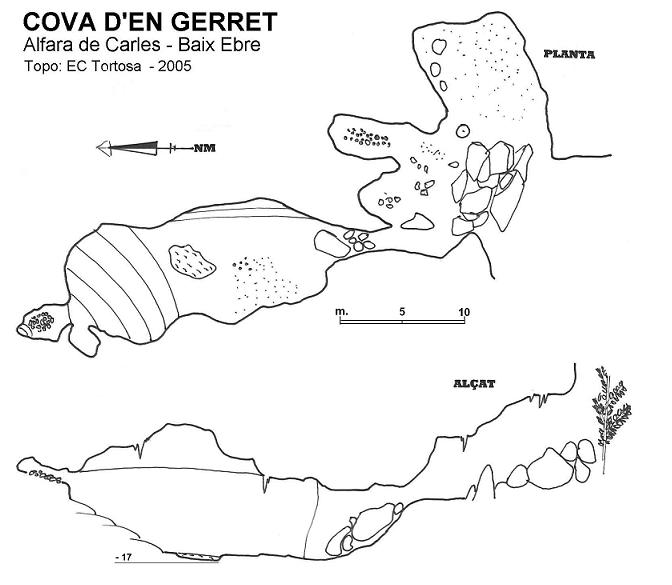 topo 1: Cova d'en Gerret