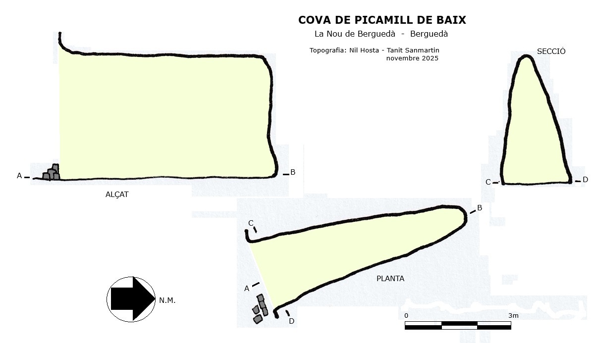 topo 0: Cova de Picamill de Baix