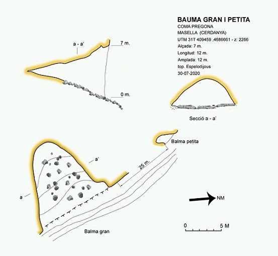 topo 0: Baumes Gran I Petita de Coma Pregona