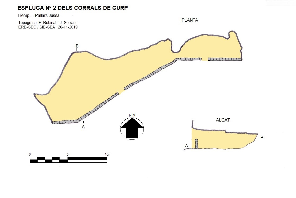 topo 0: Espluga Nº2 dels Corrals de Gurp