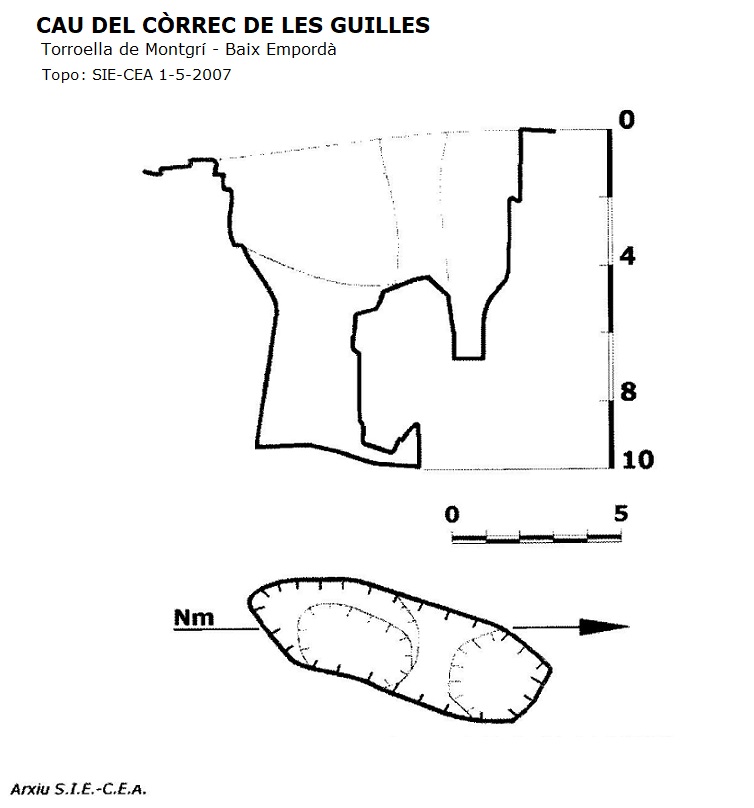 topo 0: Cau del Còrrec de les Guilles