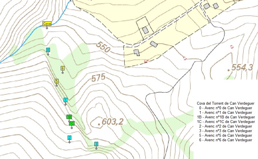 topo 1: Cova del Torrent de Can Verdeguer