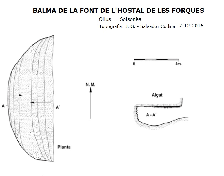 topo 0: Balma de la Font de l'hostal de les Forques