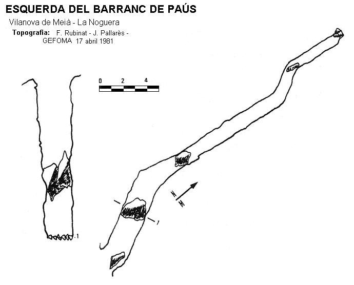 topo 0: Esquerda del Barranc de Paùs