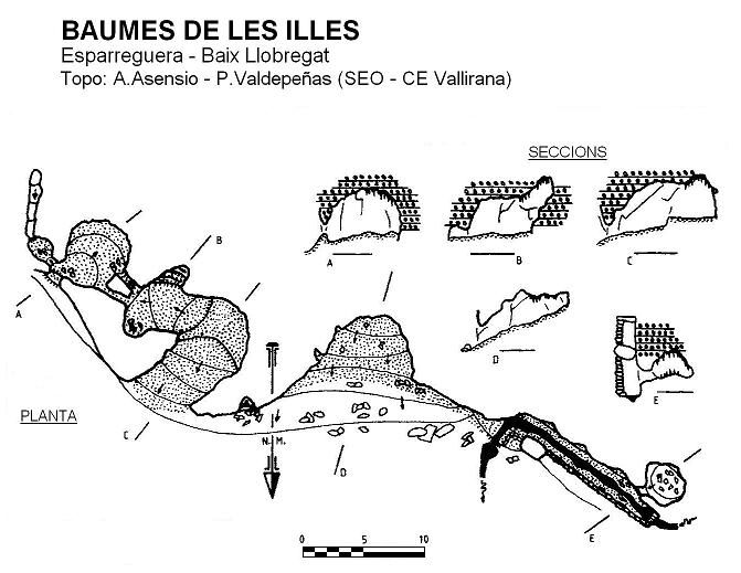 topo 0: Baumes de les Illes