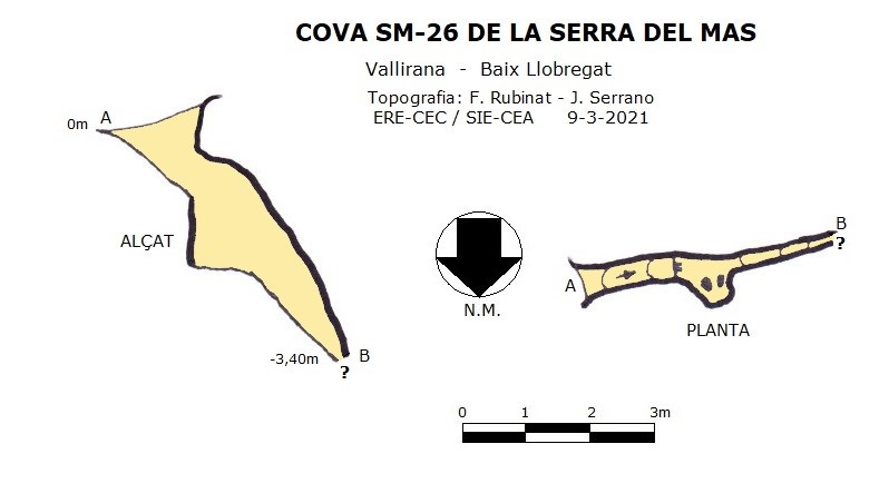 topo 1: Cova Sm-26 de la Serra del Mas