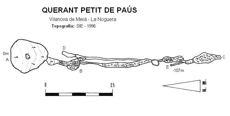 topo 1: Querant Petit de Paús