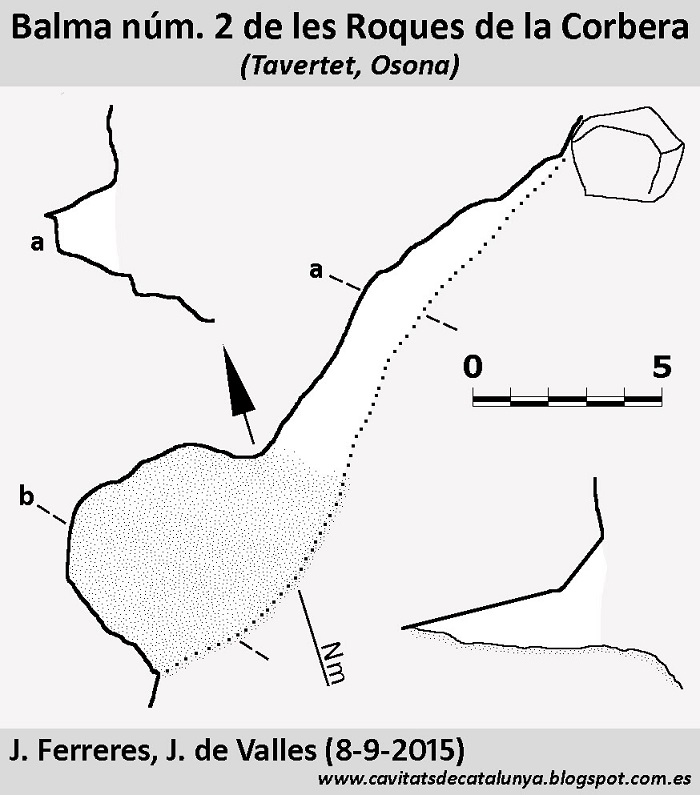 topo 1: Balma Nº2 de les Roques de la Corbera