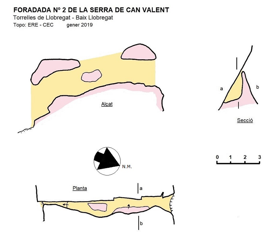 topo 0: Foradada Nº2 de la Serra de Can Valent