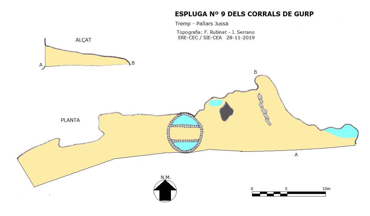 topo 0: Espluga Nº9 dels Corrals de Gurp