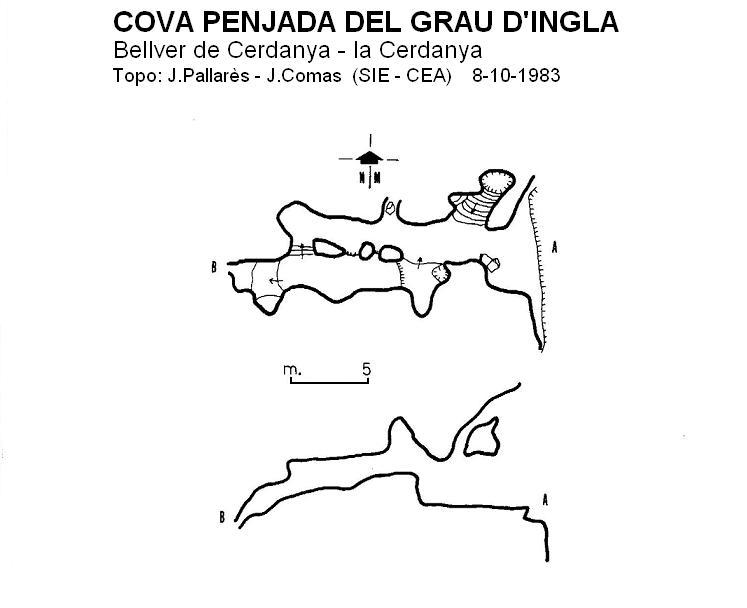 topo 0: Cova Penjada del Grau d'ingla