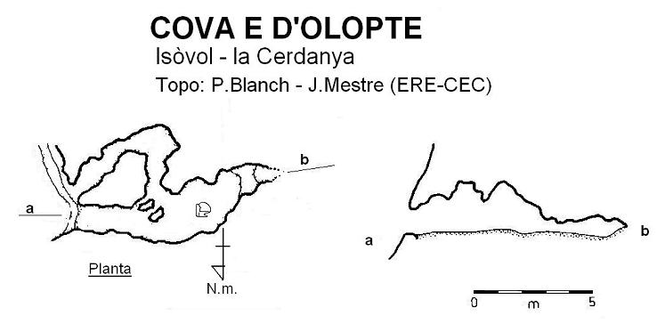 topo 0: Cova E d'Olopte