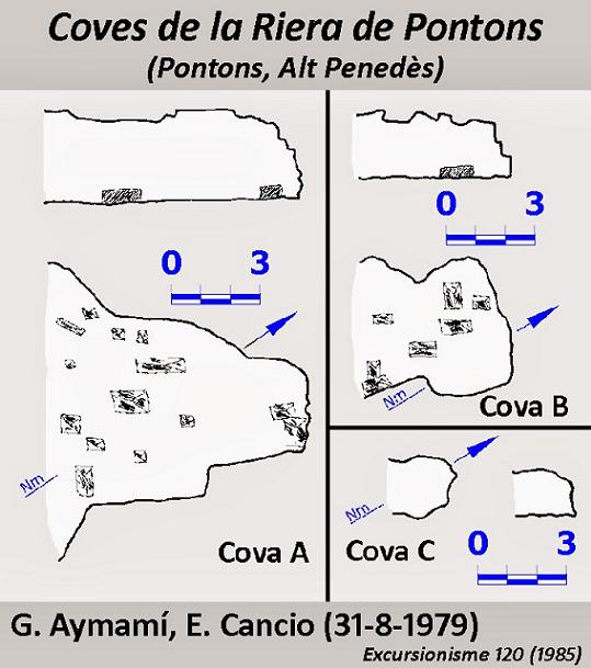 topo 1: Coves de la Riera de Pontons