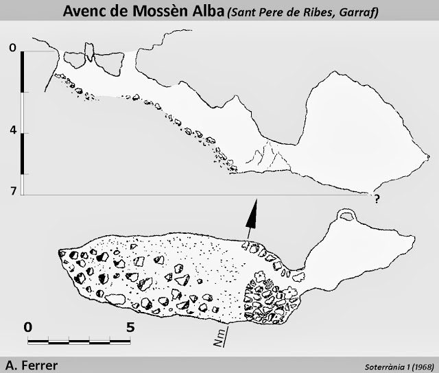 topo 1: Avenc del Mas de Mossèn Alba