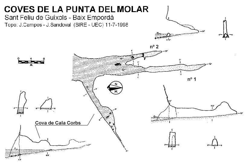 topo 0: Coves de la Punta del Molar