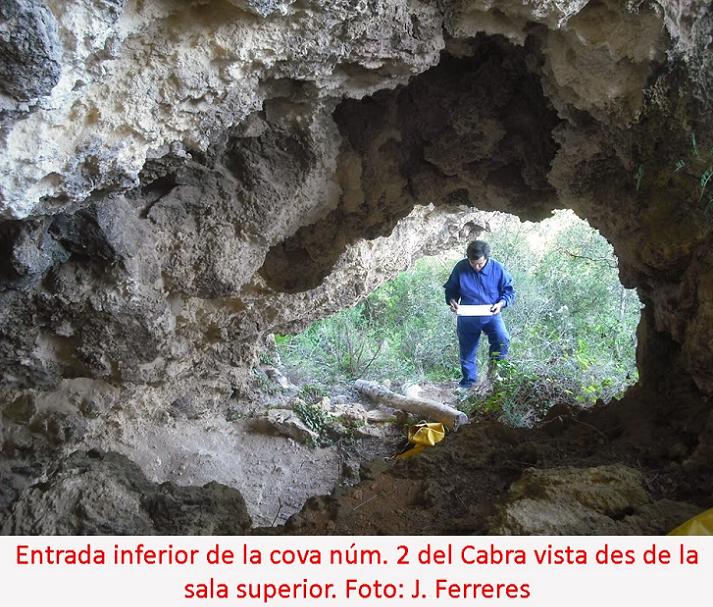 foto 1: Cova Nº2 del Cabra