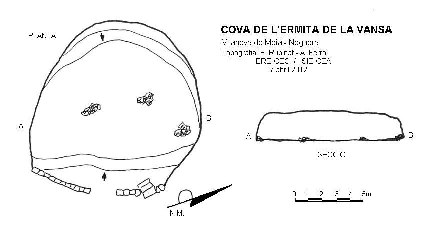 topo 0: Cova de l'Ermita de la Vansa