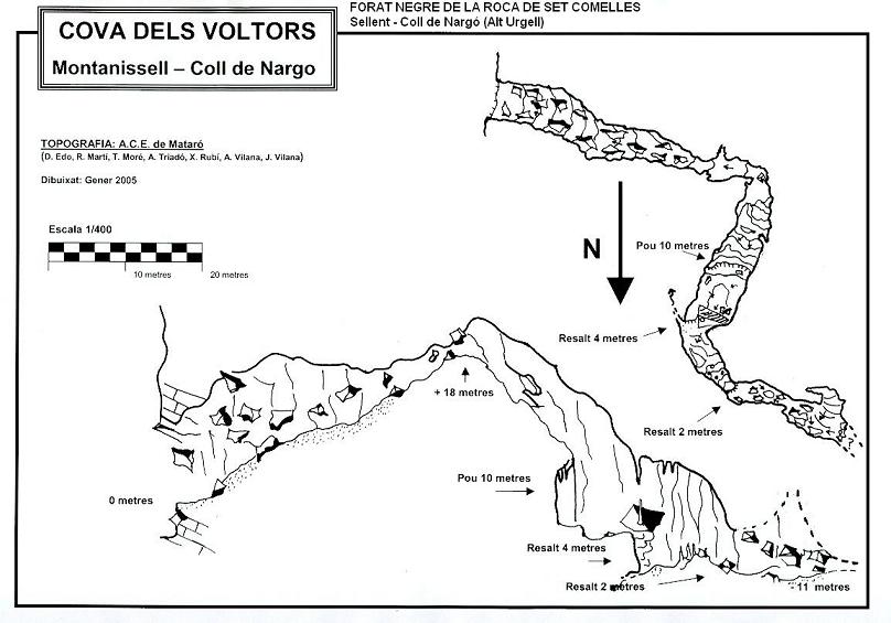 topo 0: Forat Negre de la Roca de Set Comelles