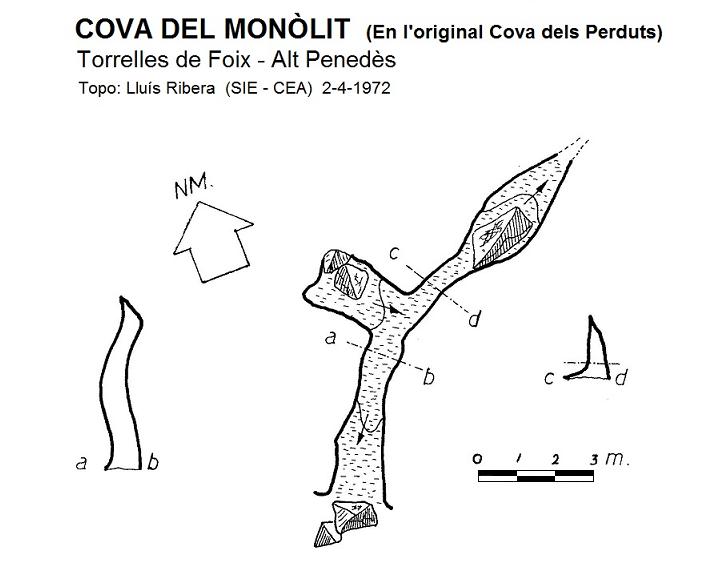 topo 1: Cova del Monòlit