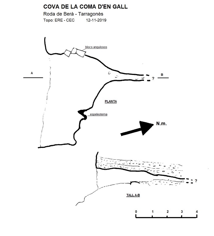 topo 0: Cova de la Coma d'en Gall
