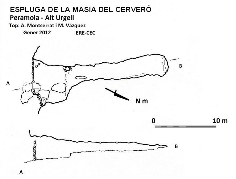 topo 0: Espluga de la Masia del Cerveró