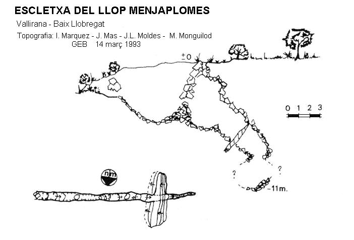 topo 0: Escletxa del Llop Menjaplomes