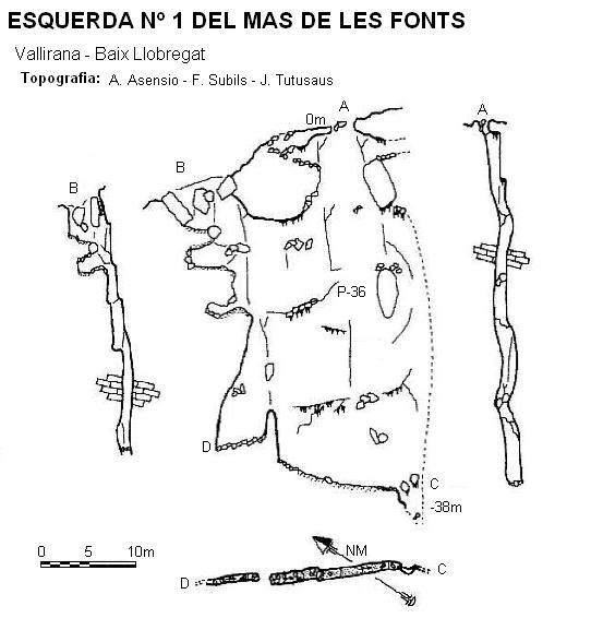 topo 0: Esquerda Nº1 del Mas de les Fonts