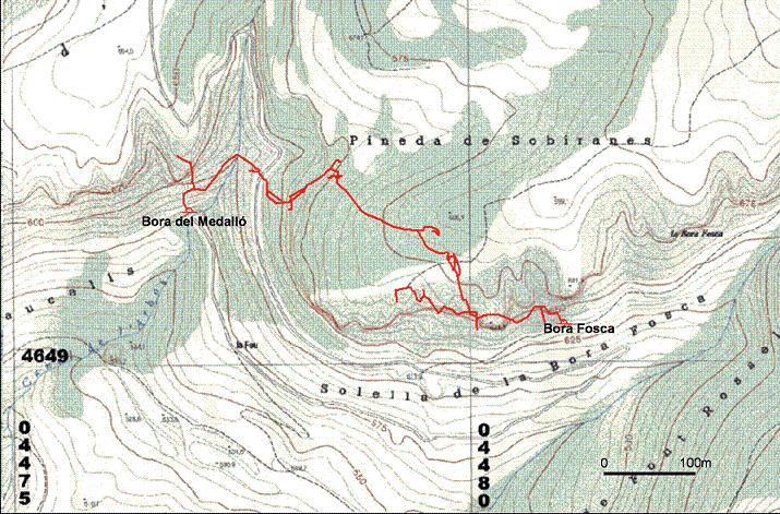 topo 1: Sistema de la Bora Fosca