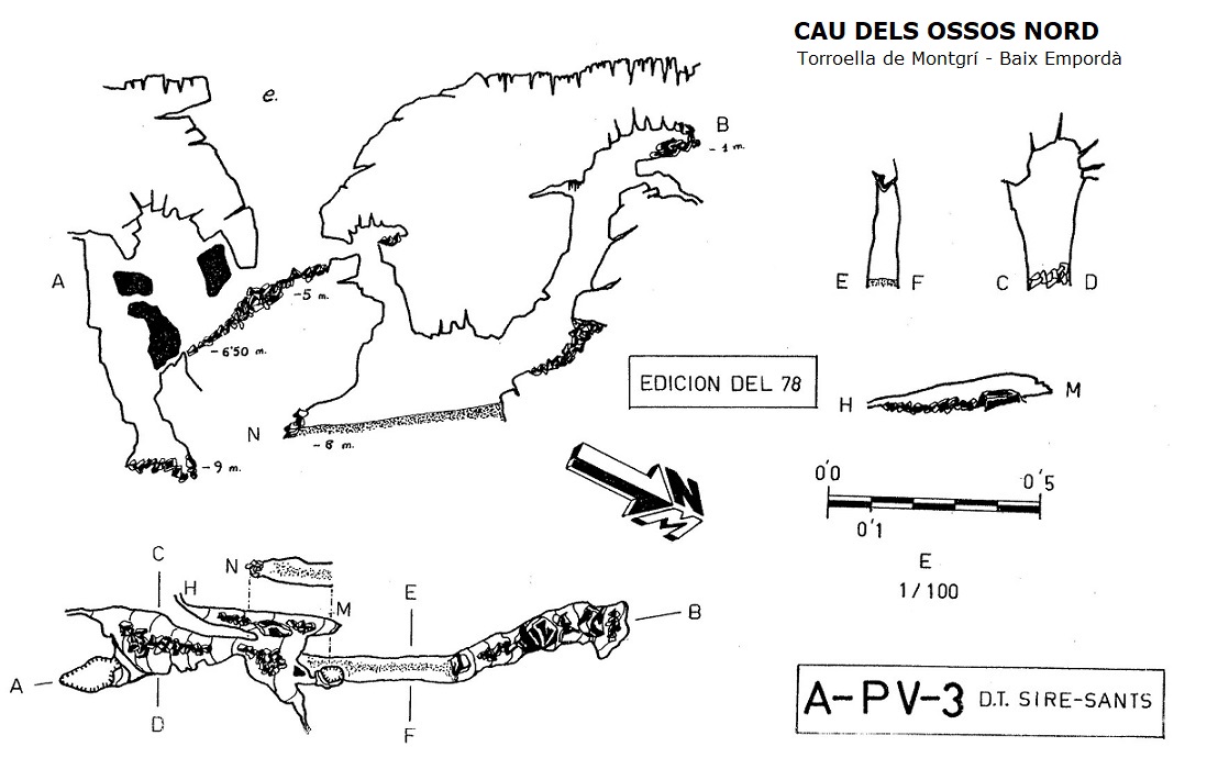 topo 0: Cau dels Ossos Nord