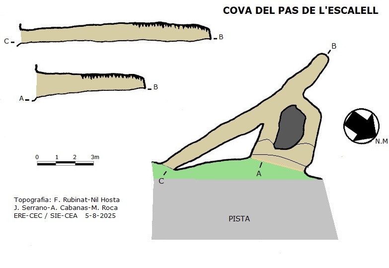 topo 0: Cova del Pas de l'escalell