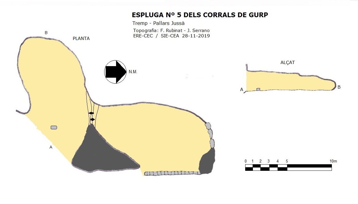 topo 0: Espluga Nº5 dels Corrals de Gurp