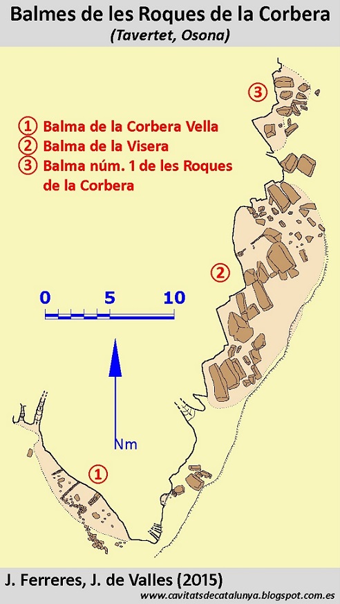 topo 1: Balma Nº1 de les Roques de la Corbera