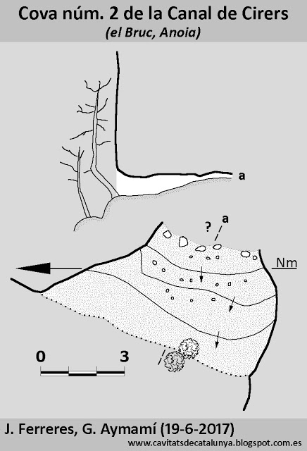 topo 0: Cova Nº2 de la Canal de Cirers