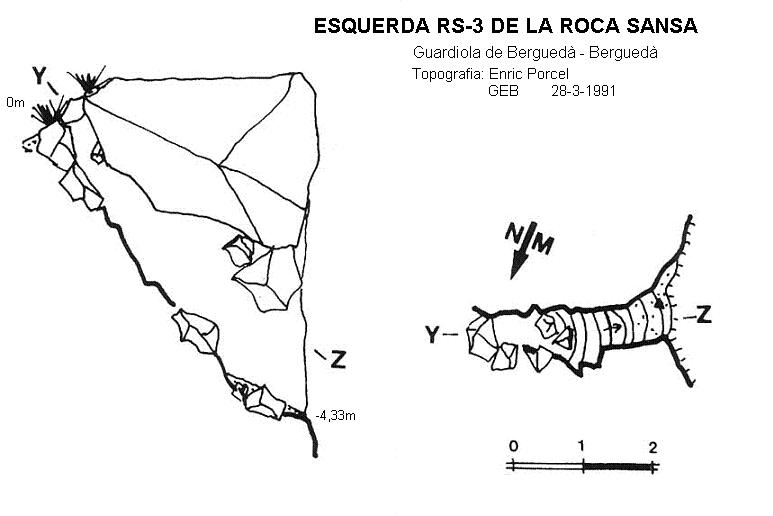 topo 0: Esquerda Rs-3 de Roca Sança