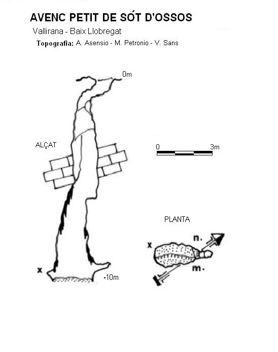 topo 0: Sot d'óssos. Avenc Petit De