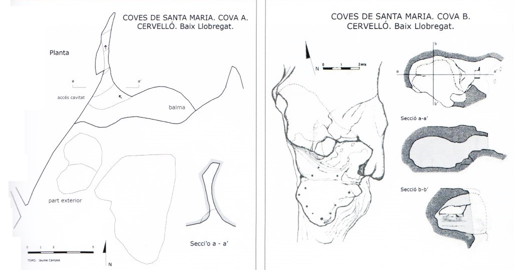 topo 1: Coves de Santa Maria