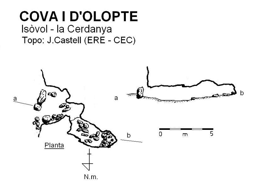 topo 0: Cova I d'Olopte