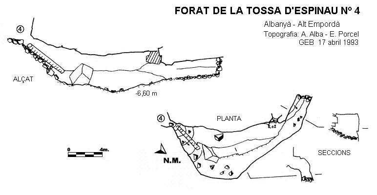 topo 0: Forat de la Tossa d'espinau Nº4