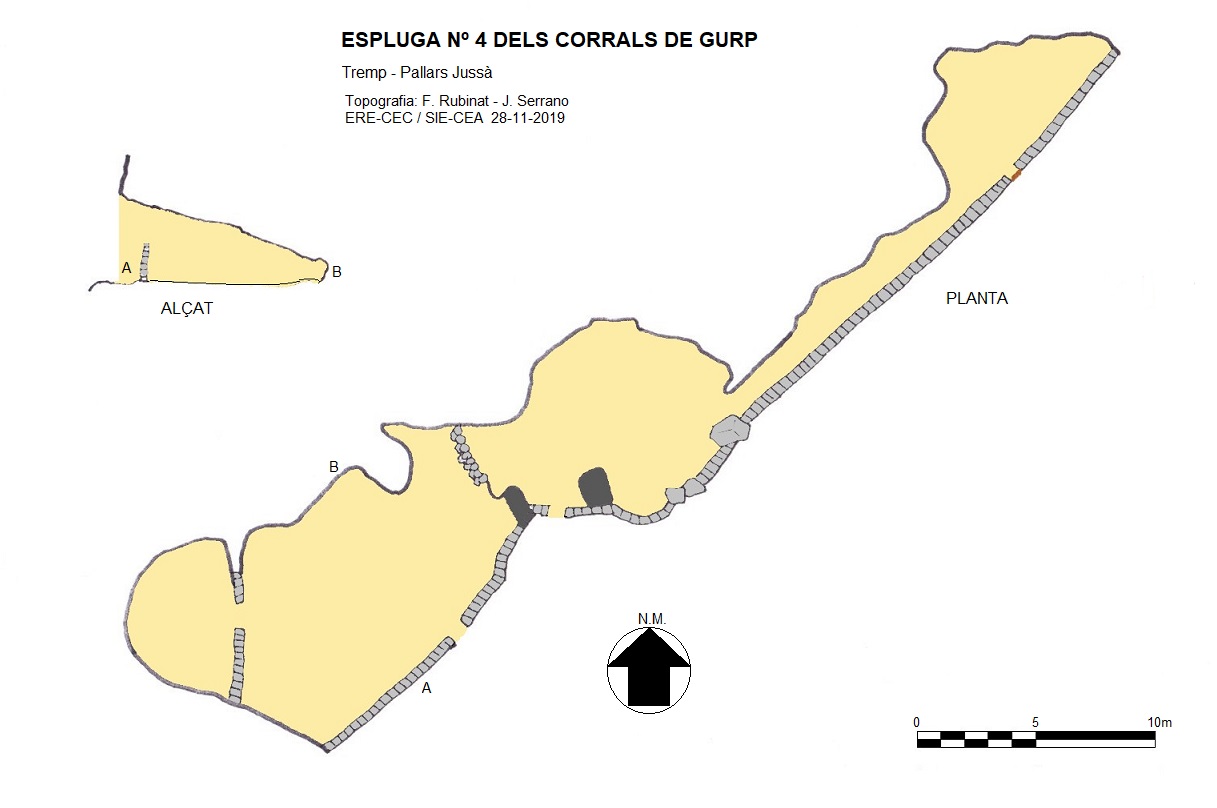 topo 0: Espluga Nº4 dels Corrals de Gurp