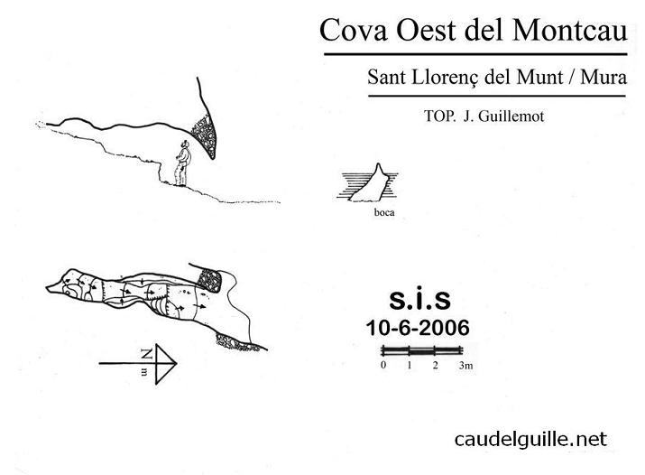 topo 0: Cova Oest del Montcau