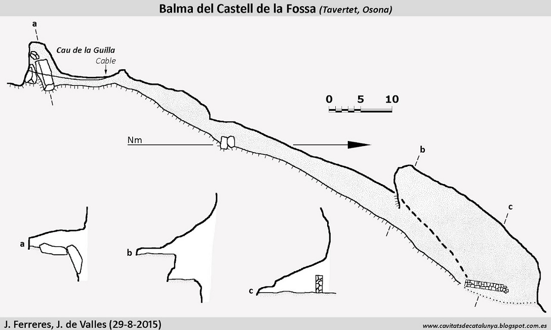 topo 1: Balma del Castell de la Fossa