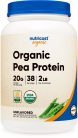 nutricost organic pea protein powder 2 pounds bottle