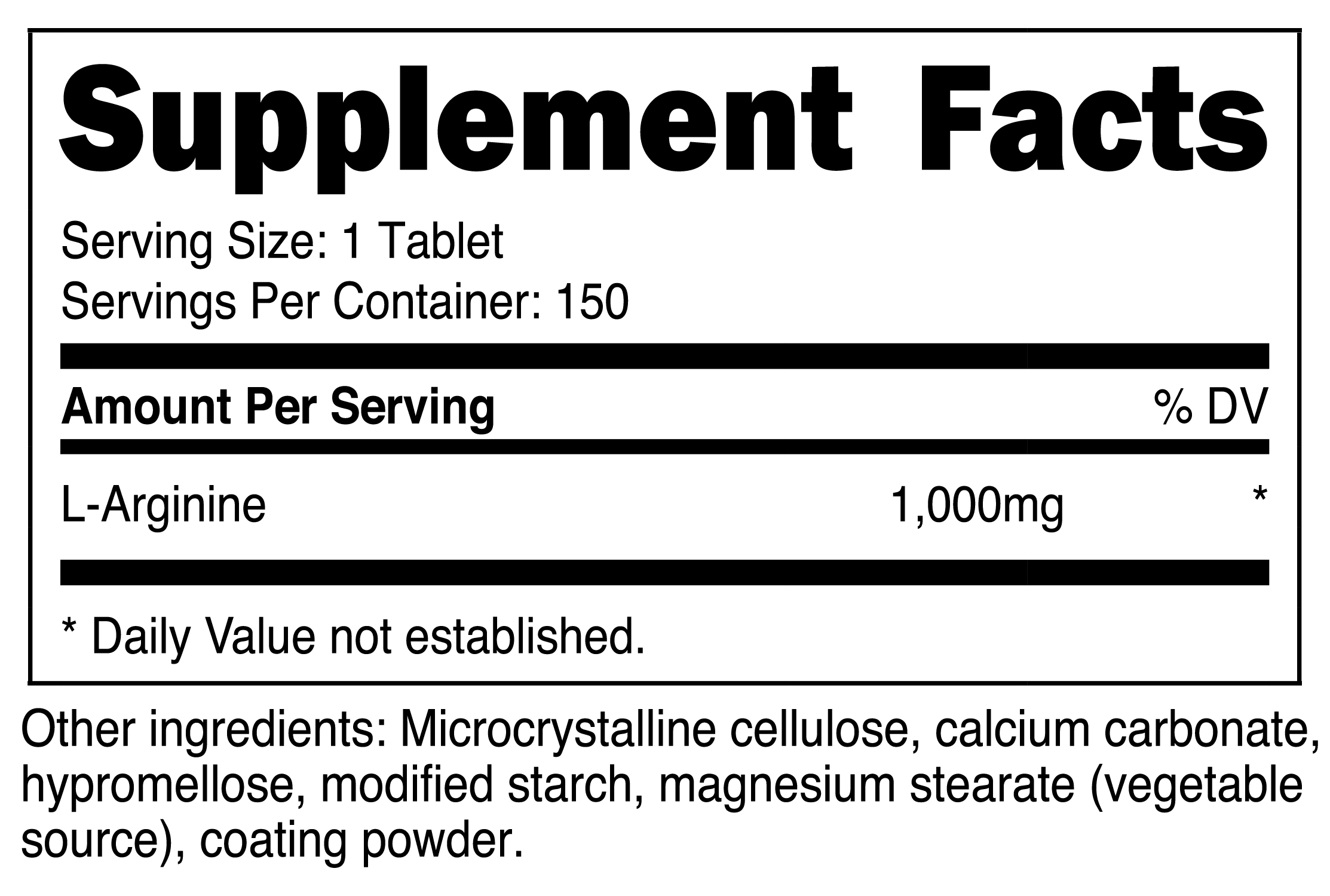 L-Arginine Tablets | eSupplements.com