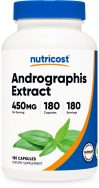 nutricost andrographis 180 capsules bottle