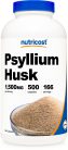 nutricost psyllium husk 500 capsules bottle
