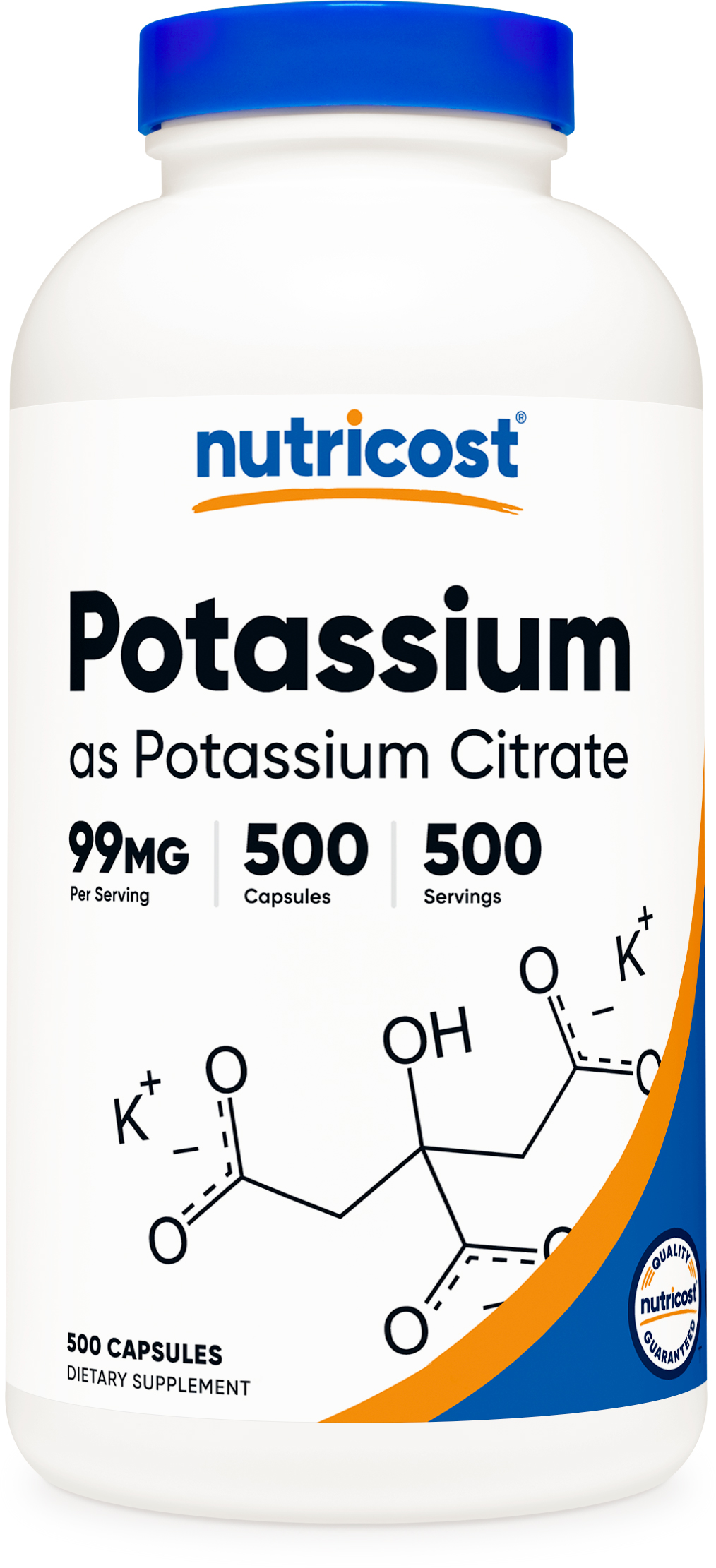 nutricost potassium citrate capsules bottle