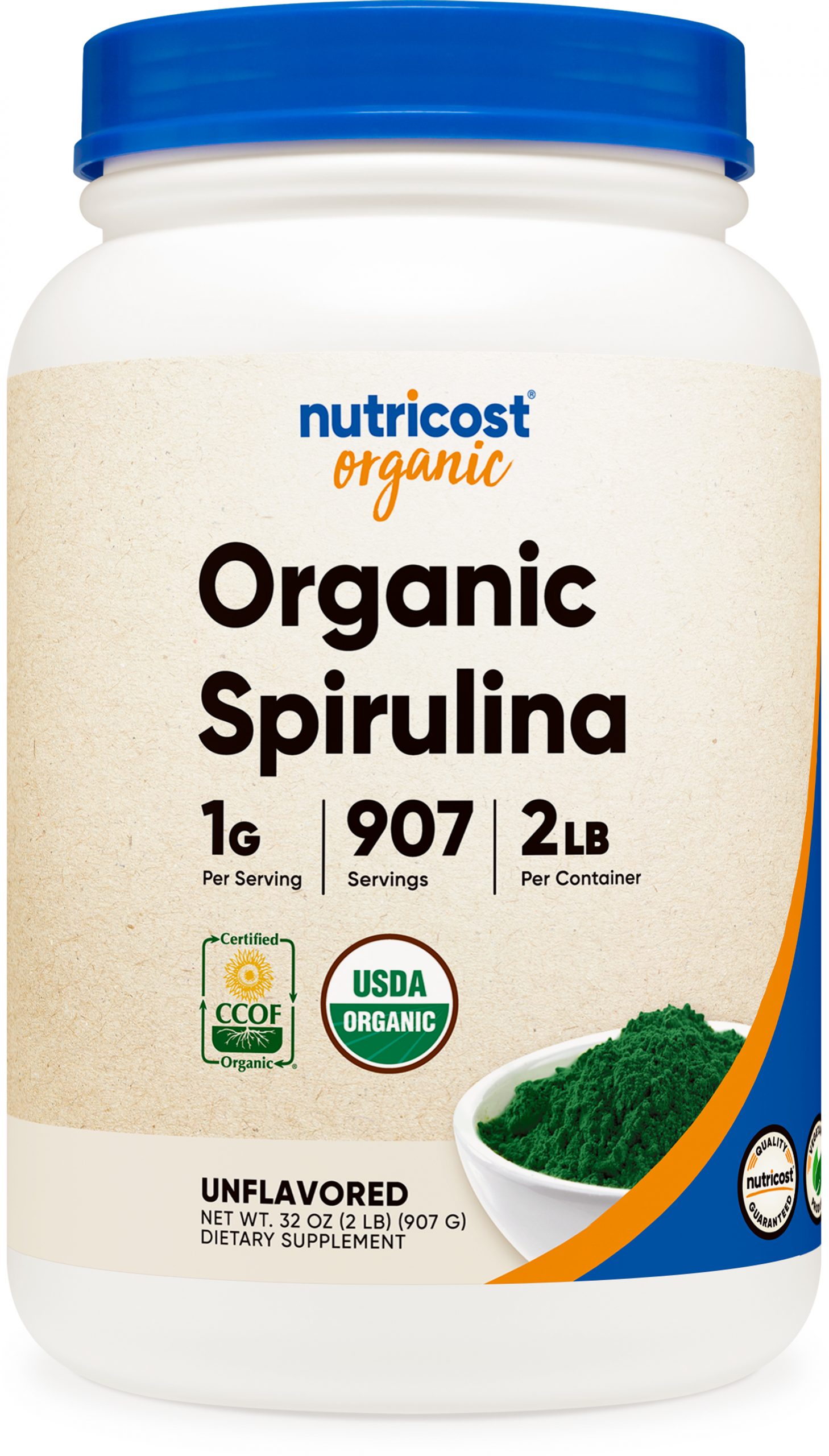 Spirulina 2LBS Bottle