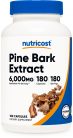 nutricost pine bark extract 6000mg equivalent 300mg 180 capsules bottle