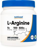nutricost l arginine powder 500 grams bottle